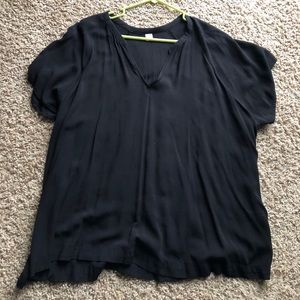 Black short sleeve dress shirt